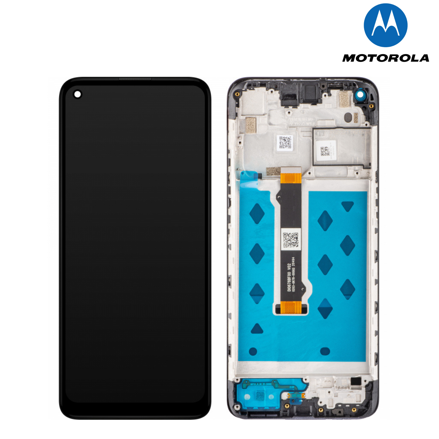 LCD Display Module for Motorola Moto G75 Relucent Blue
